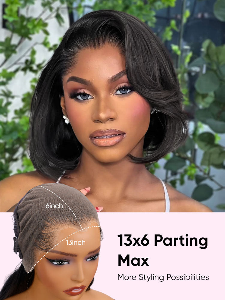 Lagos Hairline Short Bob 13x6 Lace Frontal Widows Peak Wigs