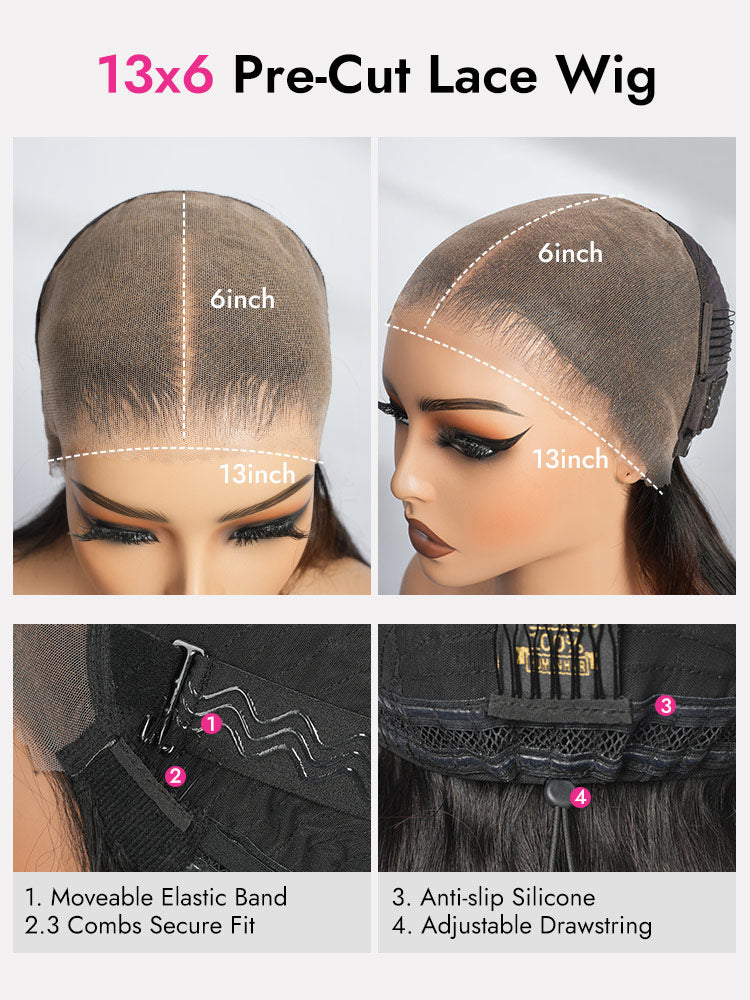 Blonde Brown Ombre Body Wave 13x6 LY Lace Frontal Wig With Layers
