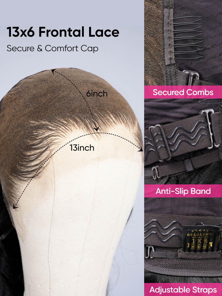 Lagos Hairline Sleek Straight HD Lace 13x6 Frontal Wig Human Hair