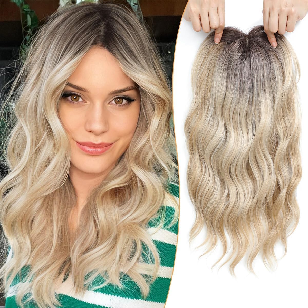 ⚡⚡ Final Hours –🌷2026 New Lightweight & Breathable Wavy Hair Topper