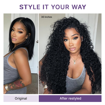 Glueless Water Wave Wig – Fluffy & Natural Volume