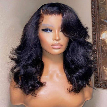 🔥Final 3 Hours: 70%OFF🔥  Density Side Part Glueless LayerCut Wig 6x8 Lace Closure Wig Body Wave Pre Cut Pre Bleached Ready Go Wigs