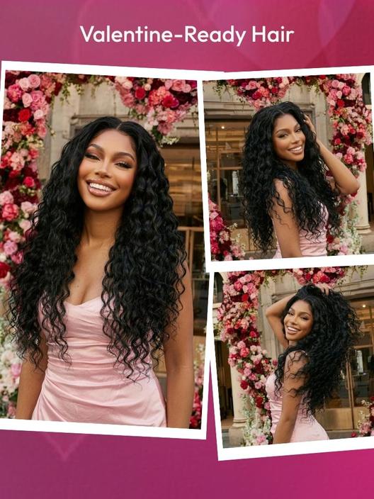 Pre Everything Pull And Go Glueless Wet & Wavy Water Wave With Invisi Drawstring With Free Baby Hair