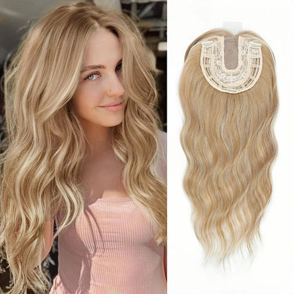 ⚡⚡ Final Hours –🌷2026 New Lightweight & Breathable Wavy Hair Topper