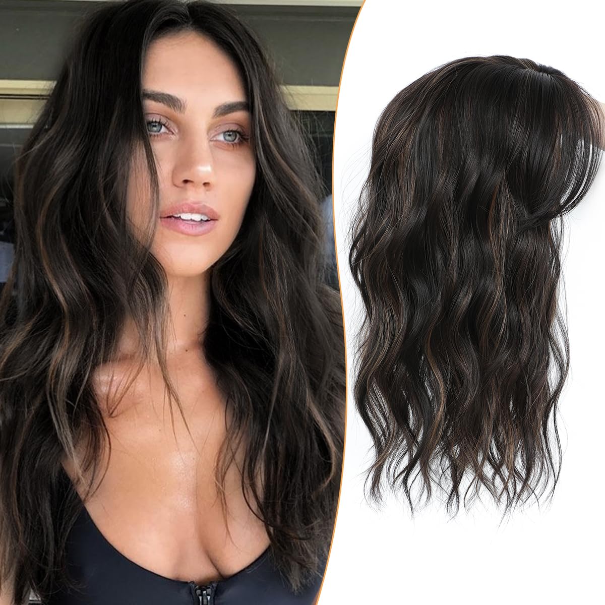⚡⚡ Final Hours –🌷2026 New Lightweight & Breathable Wavy Hair Topper