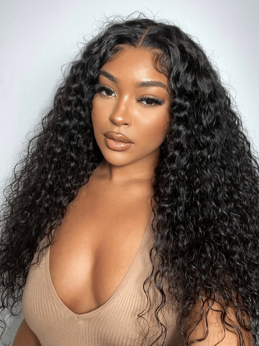 Pre Everything Pull And Go Glueless Wet & Wavy Water Wave With Invisi Drawstring With Free Baby Hair
