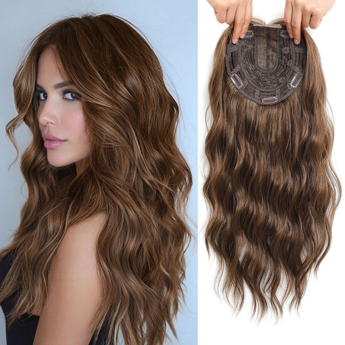 ⚡⚡ Final Hours –🌷2026 New Lightweight & Breathable Wavy Hair Topper