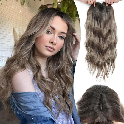 ⚡⚡ Final Hours –🌷2026 New Lightweight & Breathable Wavy Hair Topper