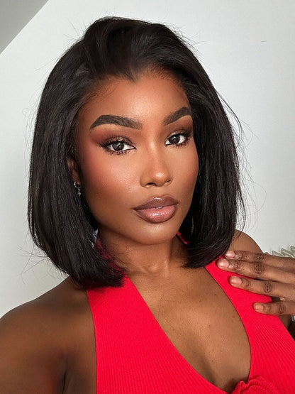 Lagos Hairline Short Bob 13x6 Lace Frontal Widows Peak Wigs