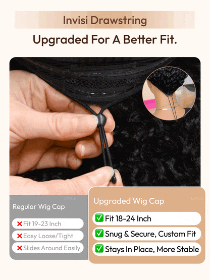Pre Everything Pull And Go Glueless Wet & Wavy Water Wave With Invisi Drawstring With Free Baby Hair
