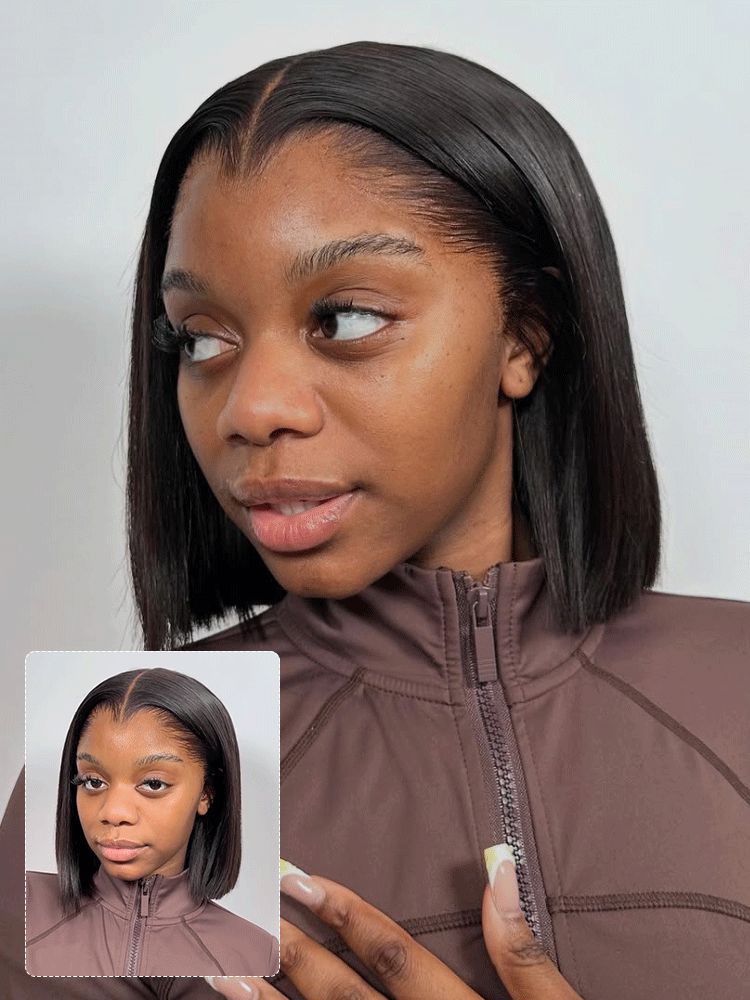 Lagos Hairline Short Bob 13x6 Lace Frontal Widows Peak Wigs