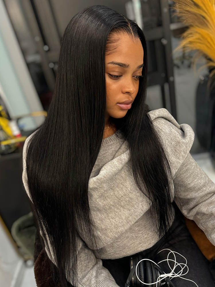 Lagos Hairline Sleek Straight HD Lace 13x6 Frontal Wig Human Hair